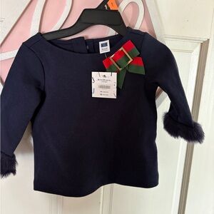 Stylish Navy Kids Top with Bow by Janie and Jack
